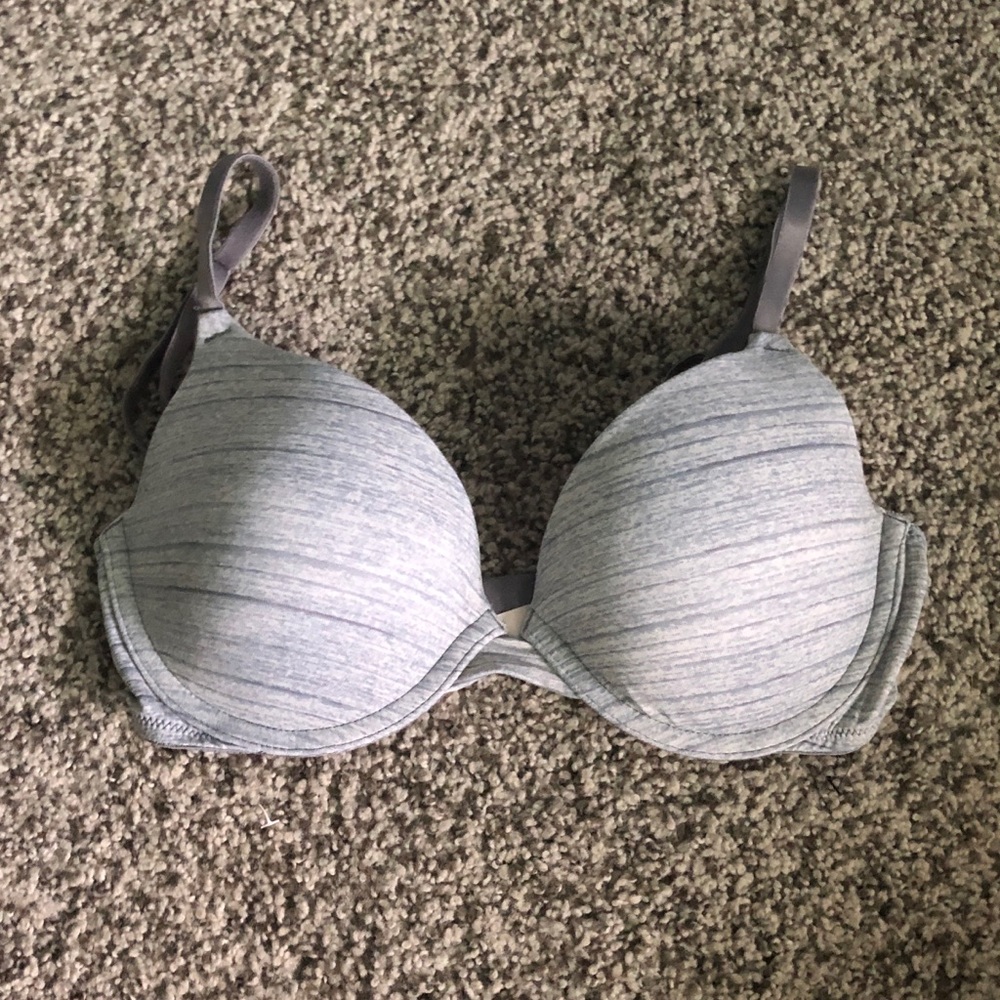 Pink push up bra